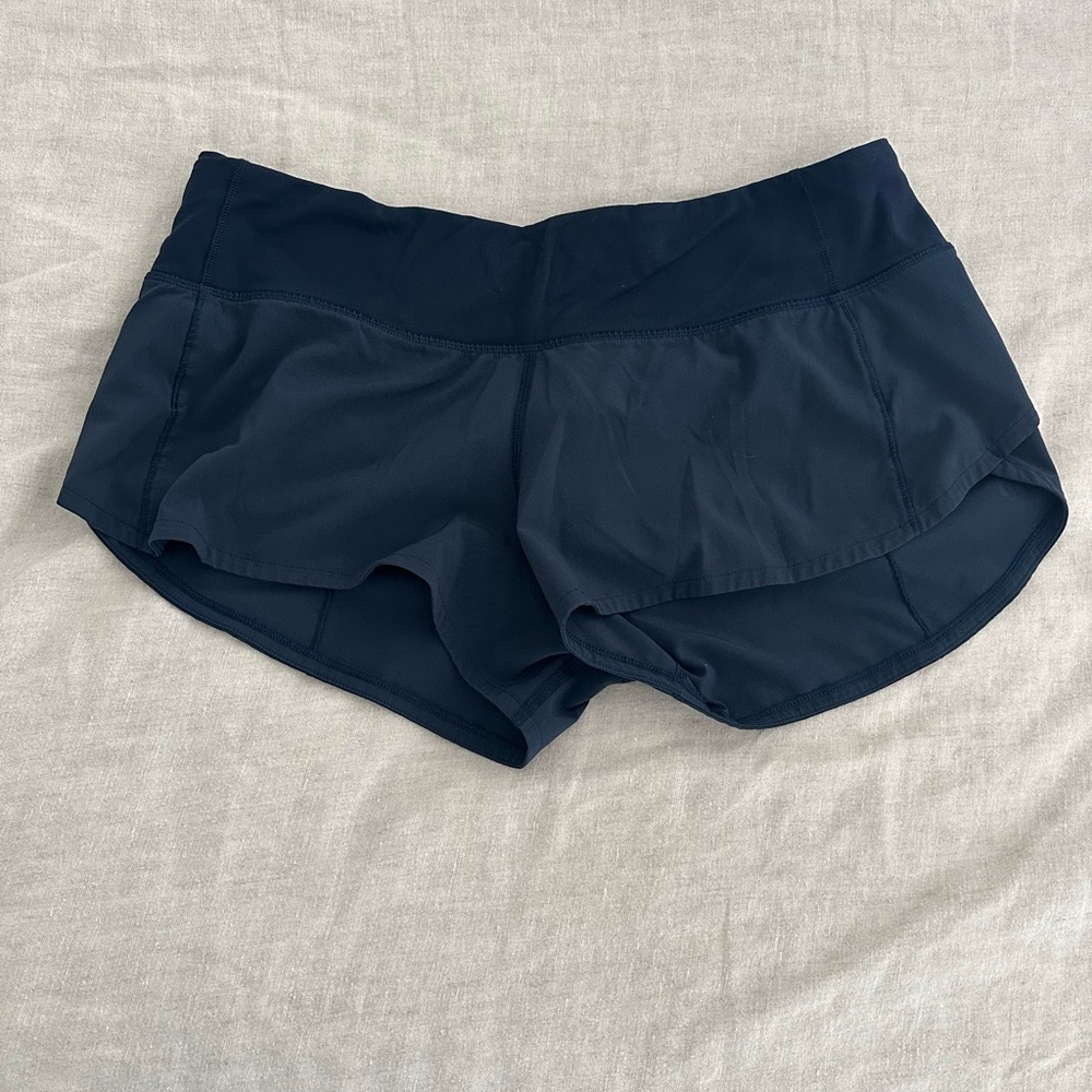 Lululemon Athletica Black Athletic Shorts Moisture-Wicking